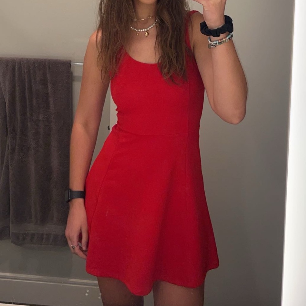 H&M Vibrant Red Mini Dress